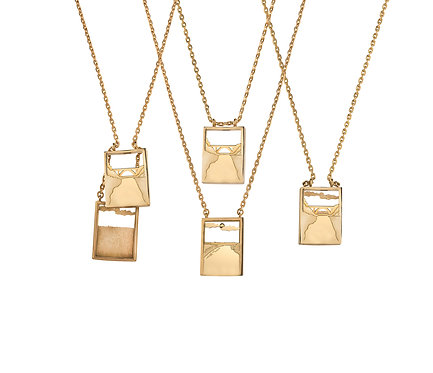 Scapular 2 in 1 - Invicta P in Silver or Gold Platead Silver