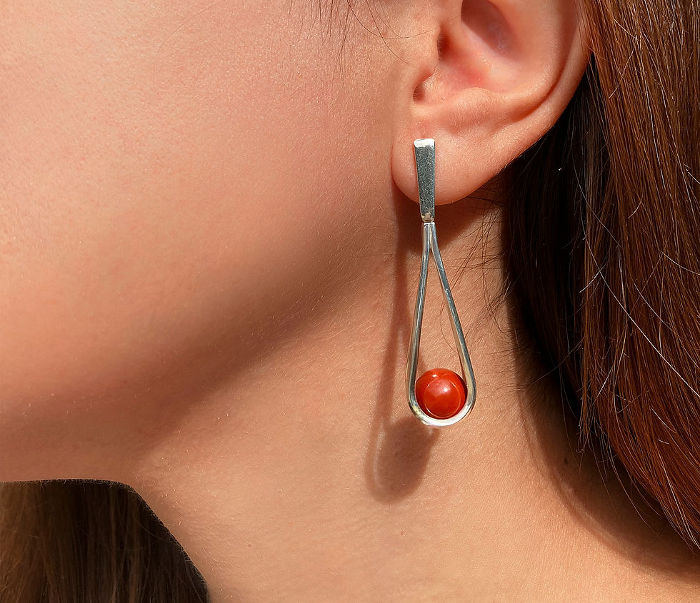 Miniatura: Balancinho  Earring in Silver or Gold Plated Silver