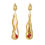 Miniatura: The Flame Earring in Silver or Gold Plated Silver
