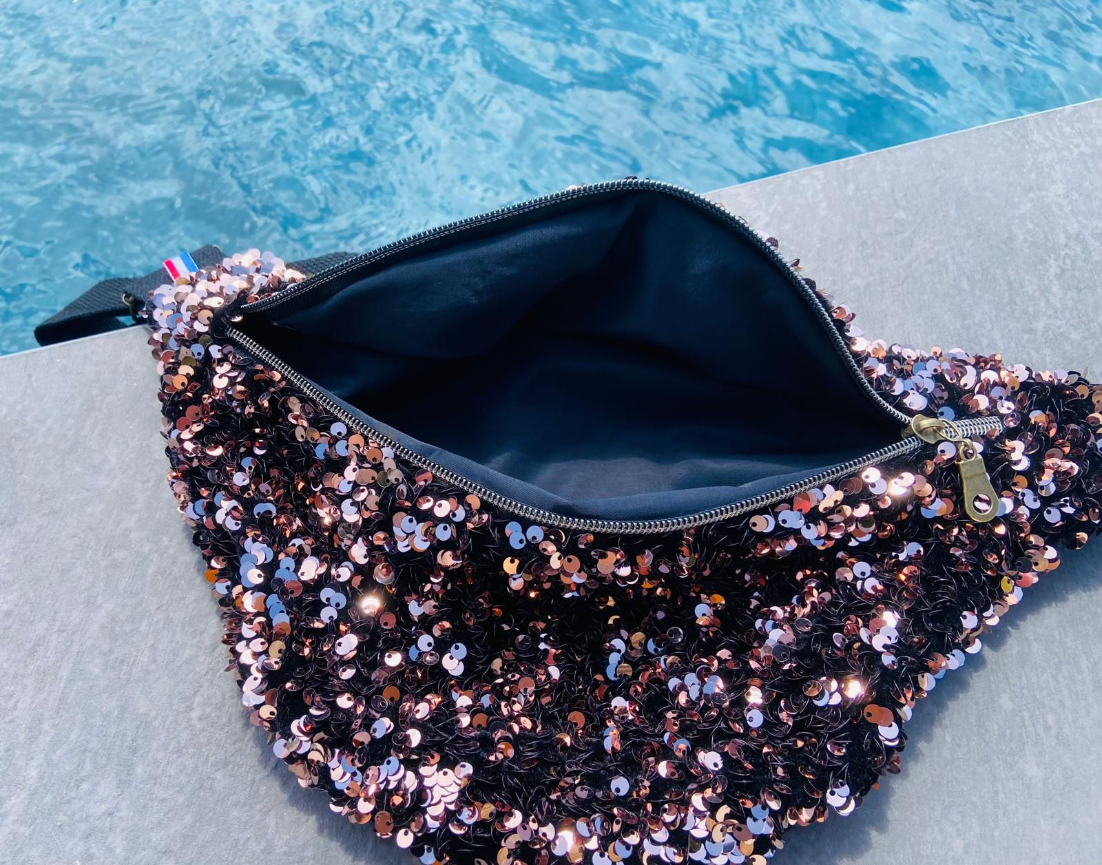 Sac banane sequin