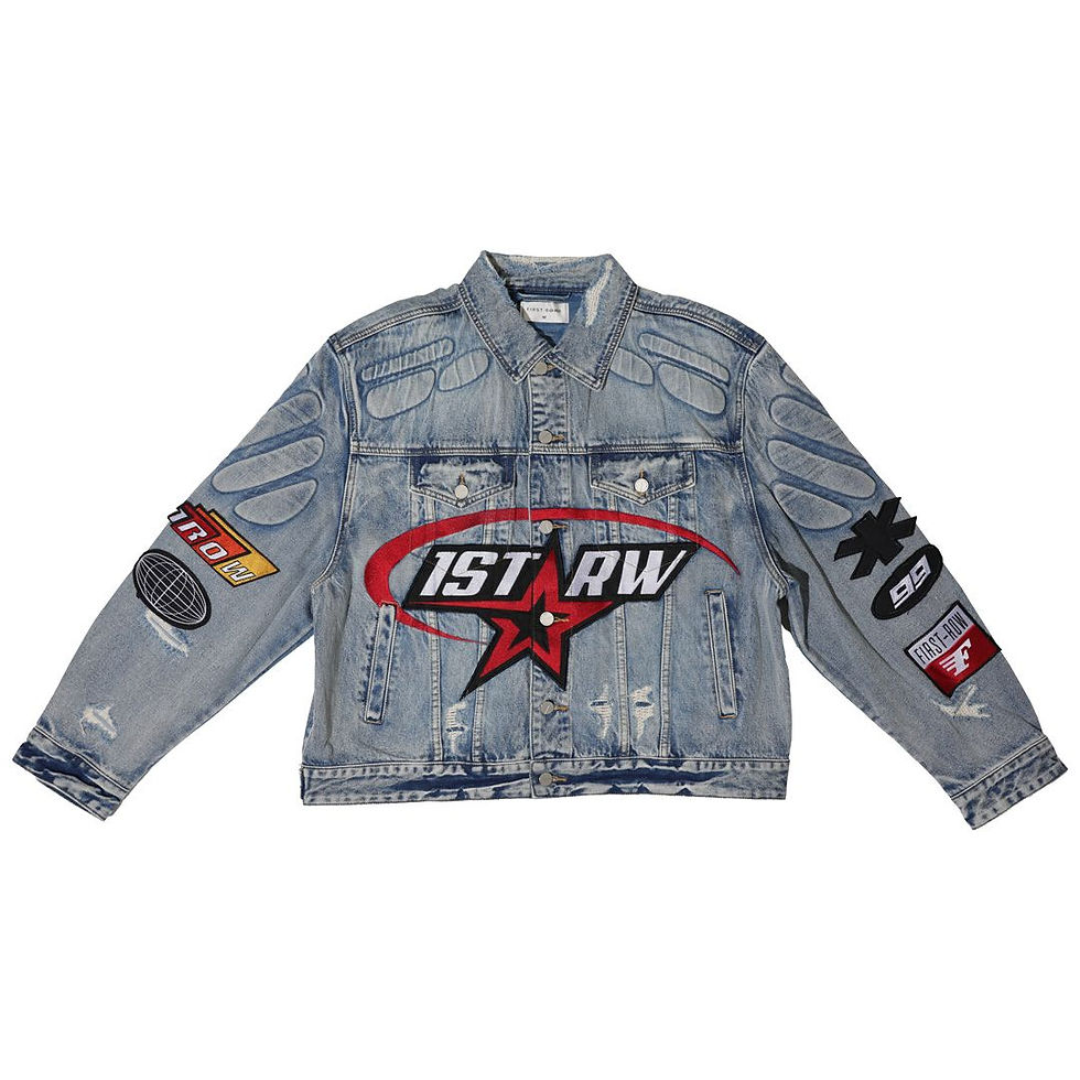 Thumbnail: FAST LIFE WASHED DENIM JACKET