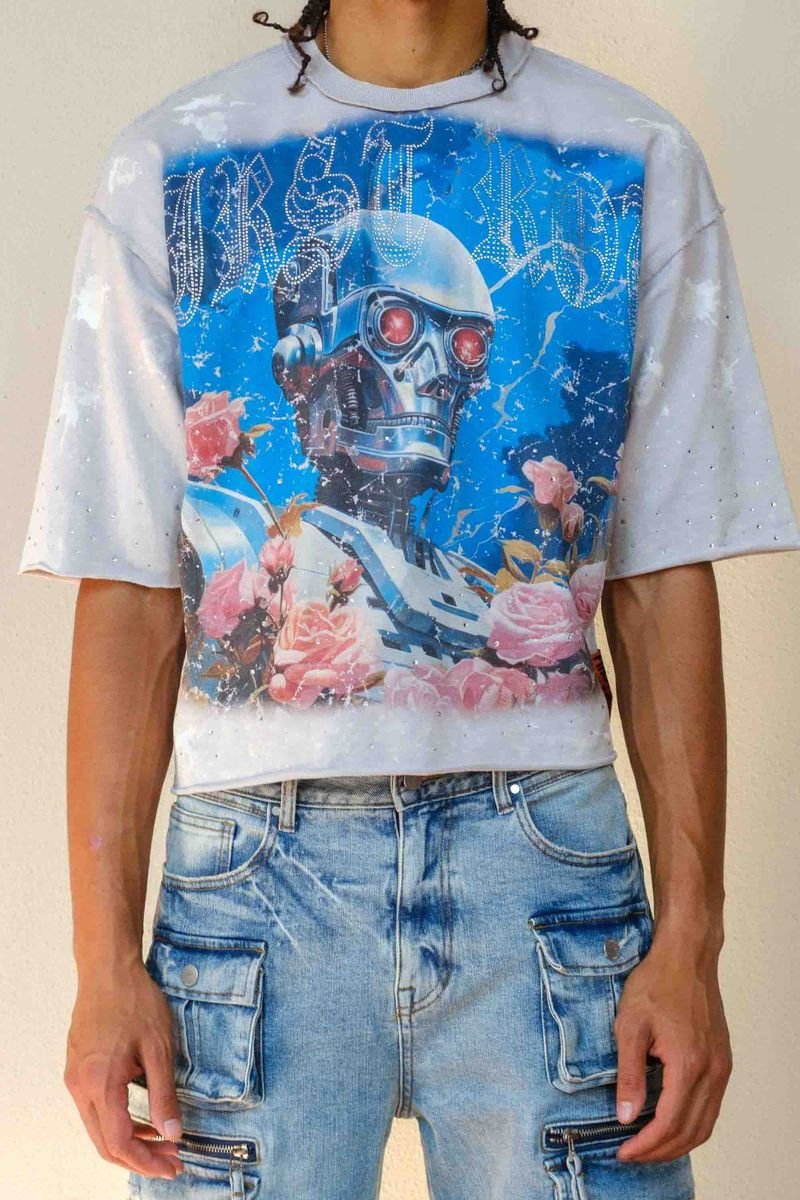 LOST UTOPIA BLOSSOM CROPPED TEE