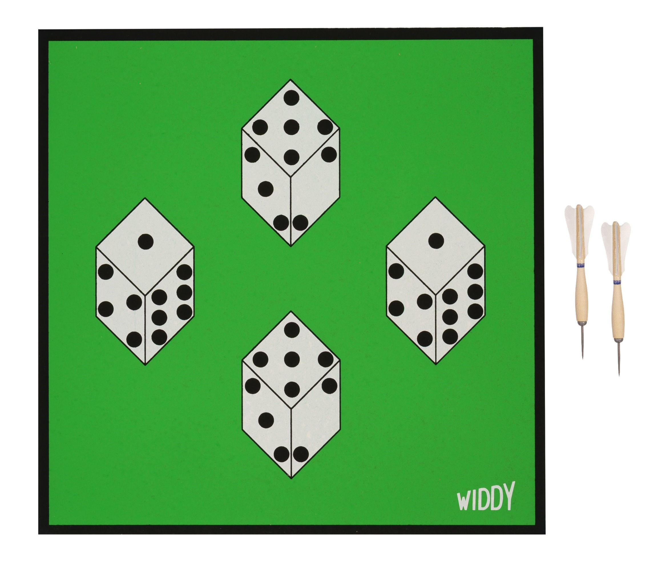 Widdy Vintage Dice Dart Board