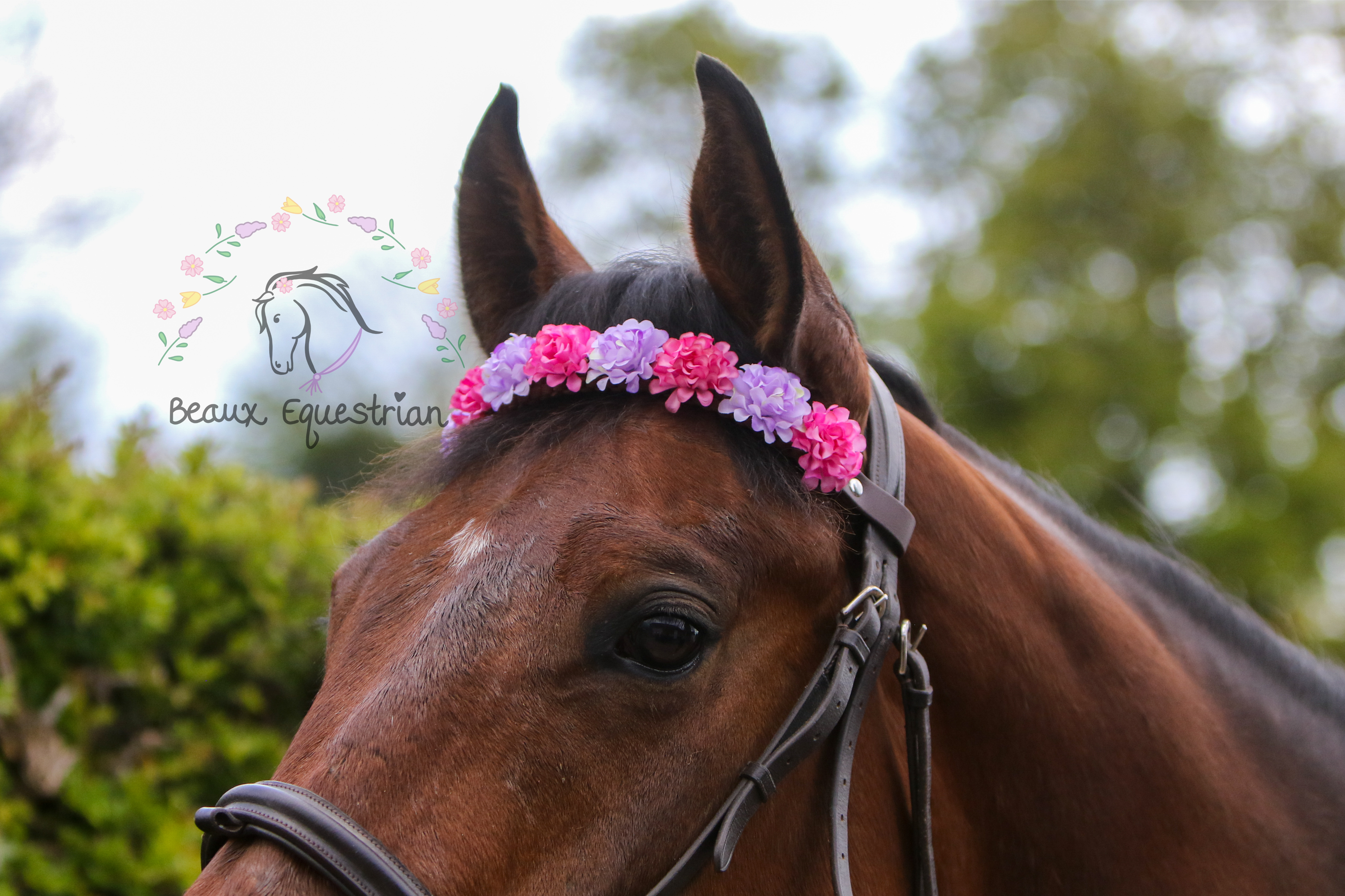 Custom Flower Browband - Design Your Own!