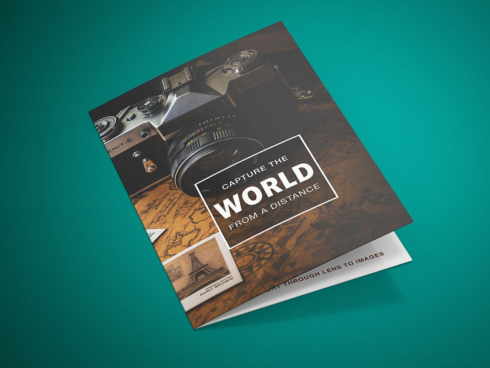 Miniatura: The world through the lense Bi-Fold Brochure Design