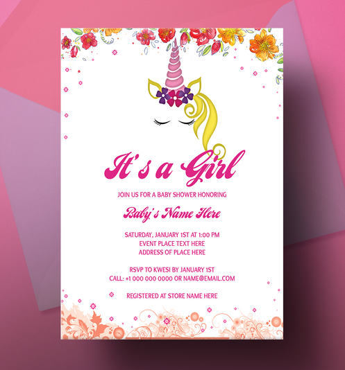 Baby Shower Card Layout Baby Shower Card Layout