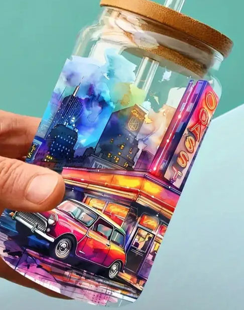 Thumbnail: verre personnalisé voiture rétro