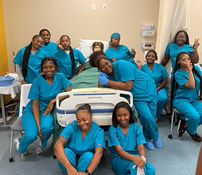 students at lab day at Southwestern Michigan College