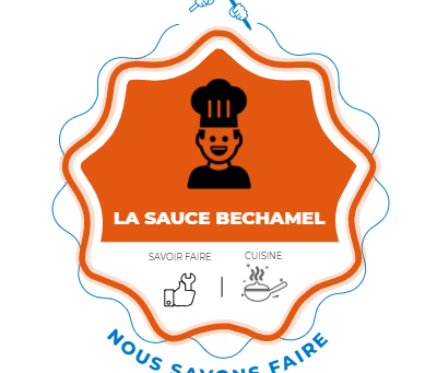 Badge collectif  "Nous savons faire la béchamel"