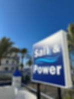 Sail and Power board overlooking the port