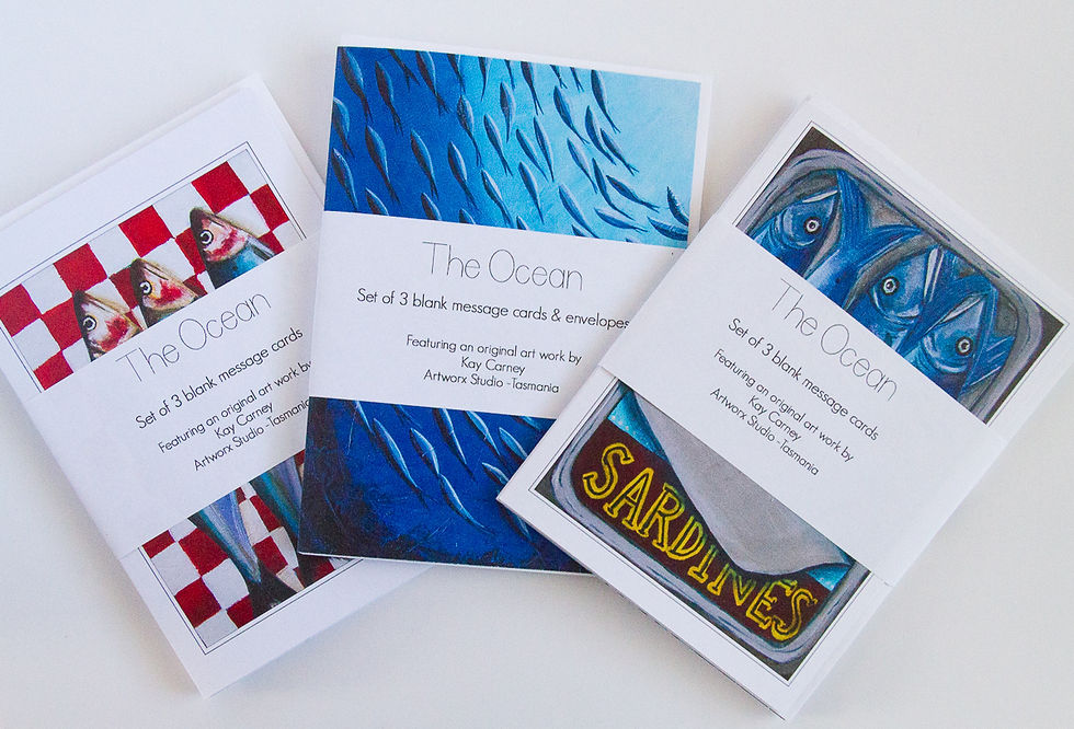 Thumbnail: Set of 3 Ocean Cards