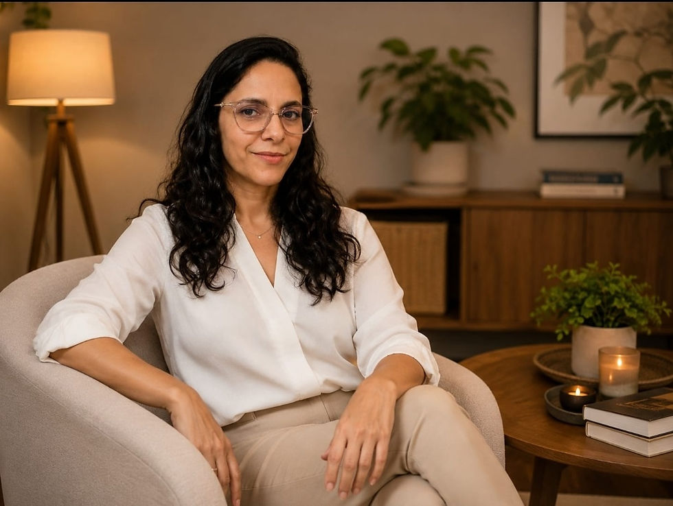 Janaína, responsável pelo Espaço Jana Massoterapia