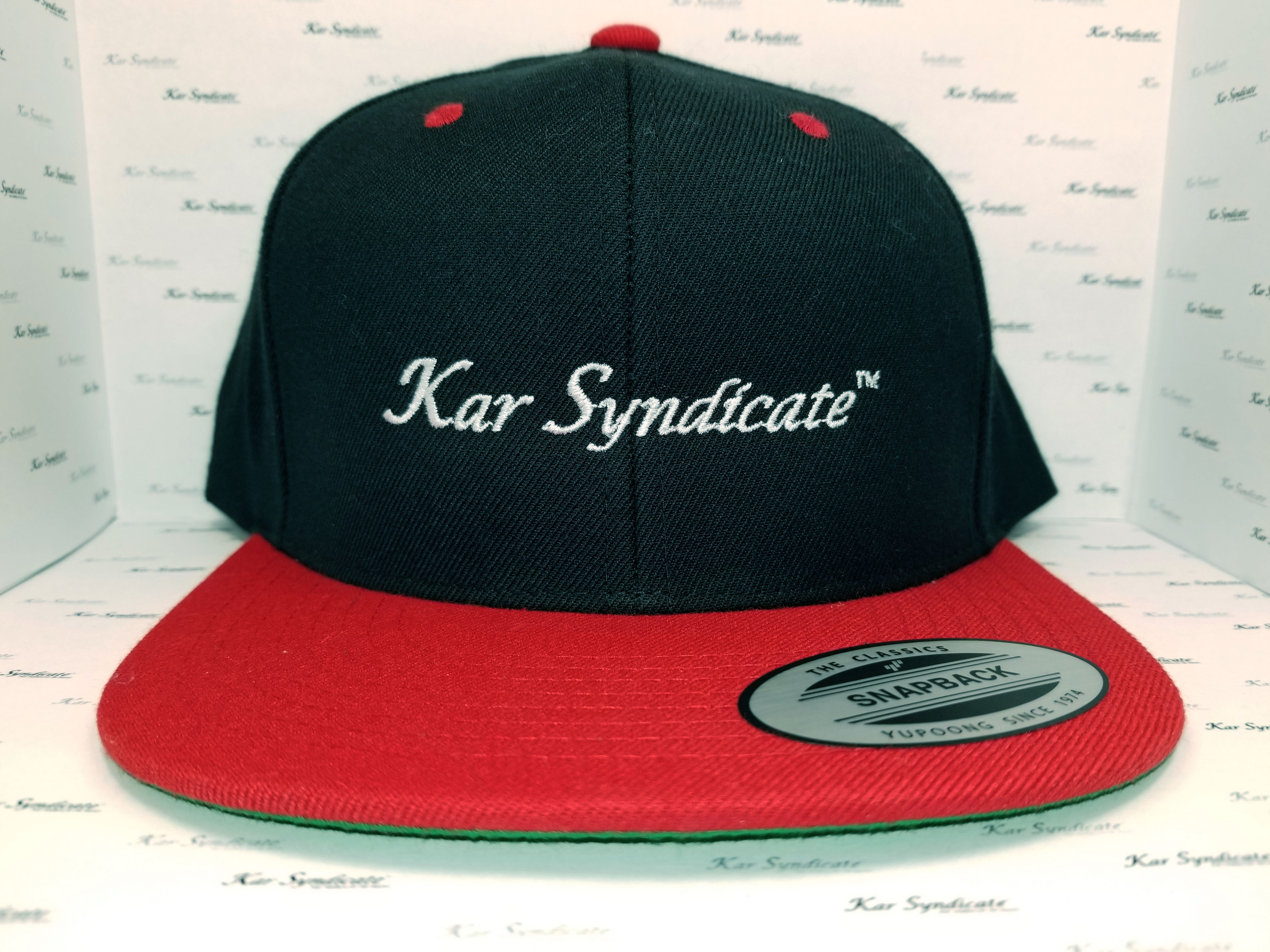 1321 - Kar Syndicate® Snap Back Cap in Black & Red