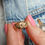 Thumbnail: Vintage 9ct Gold & Sapphire Horseshoe Ring 