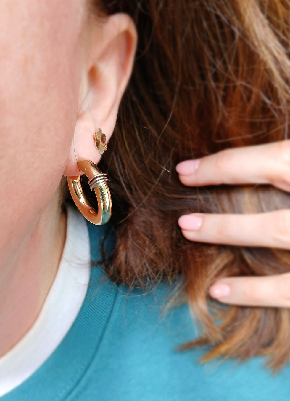 Thumbnail: Vintage 9ct Gold Chubby Hoops 1998