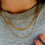 Thumbnail: Vintage 9ct Gold Faceted Belcher Chain 1994 19"