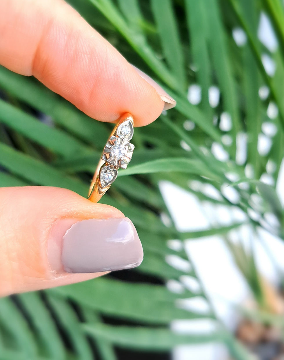 Vintage 18ct Gold & Diamond Ring (Traub Orange Blossom)