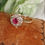 Thumbnail: Vintage 9ct Gold, Ruby & Diamond Ring 