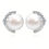 Thumbnail: Diamond Crescent Stud Earrings