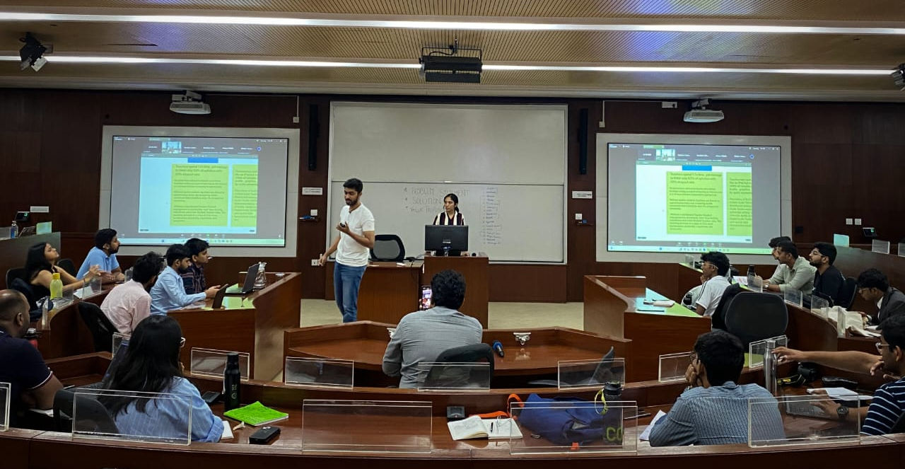 Pitch at NSRCEL IIM Bangalore campus