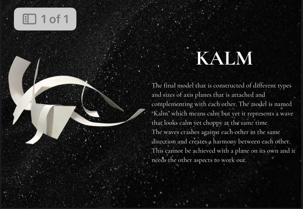 3D Planar Construction "Kalm" (2023)