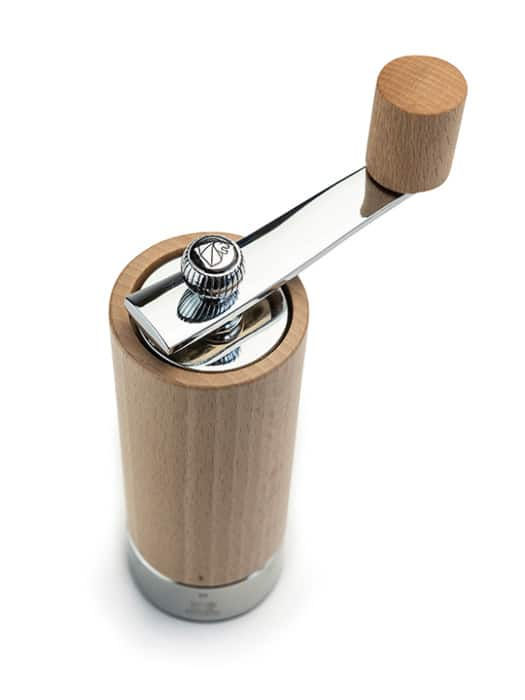 Küçük resim: Peugeot Isen Natural Wood Pepper Mill With Crank Handle, 18cm