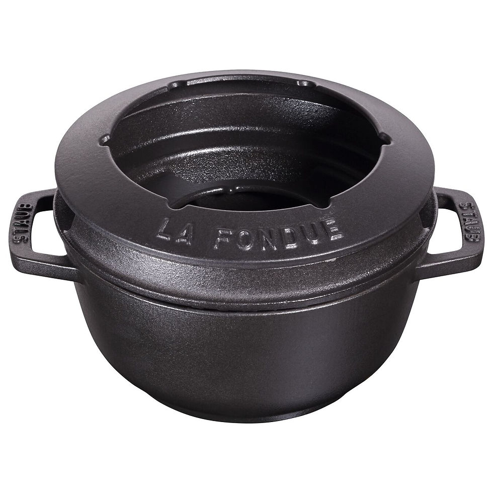 Miniatura: Staub Specialties 18 cm Fondue Set Black