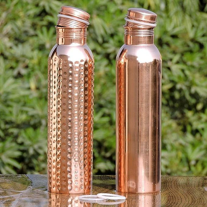 Küçük resim: Copper Water Bottle Smooth finish 900 ml