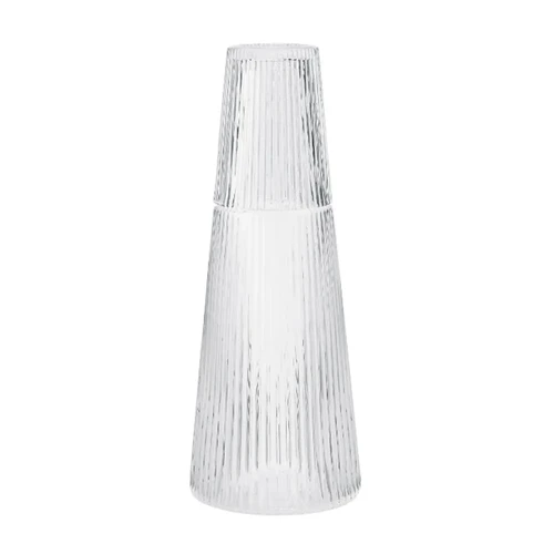 Ribbed Glass Carafe NeutraKitchen