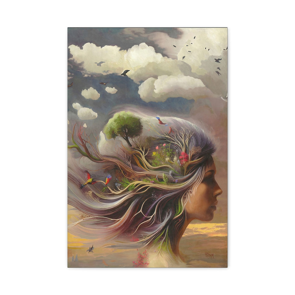 Thumbnail: Biophilia Surreal Nature Canvas Print – Museum Quality