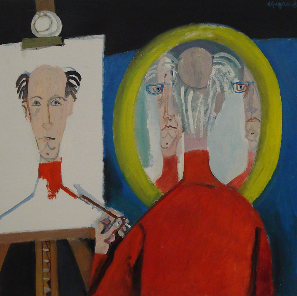 Lyuben Zidarov self-portrait artwork illustration