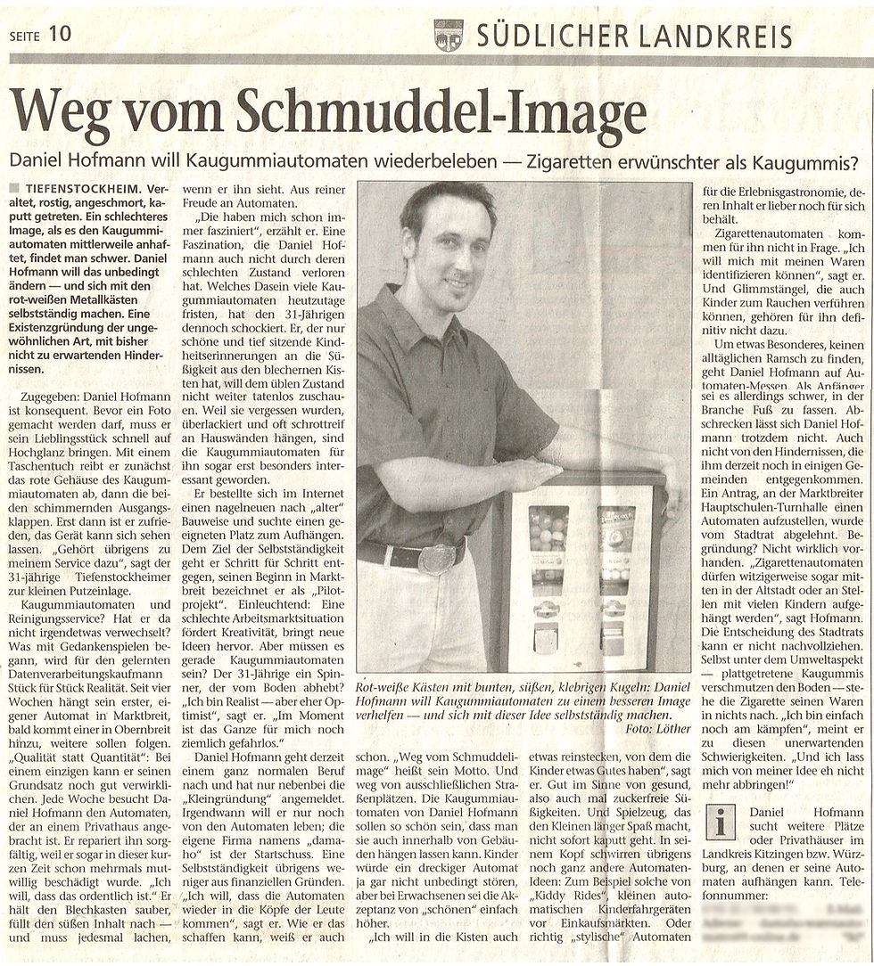 Artikel-Kitzinger Zeitung September 2005