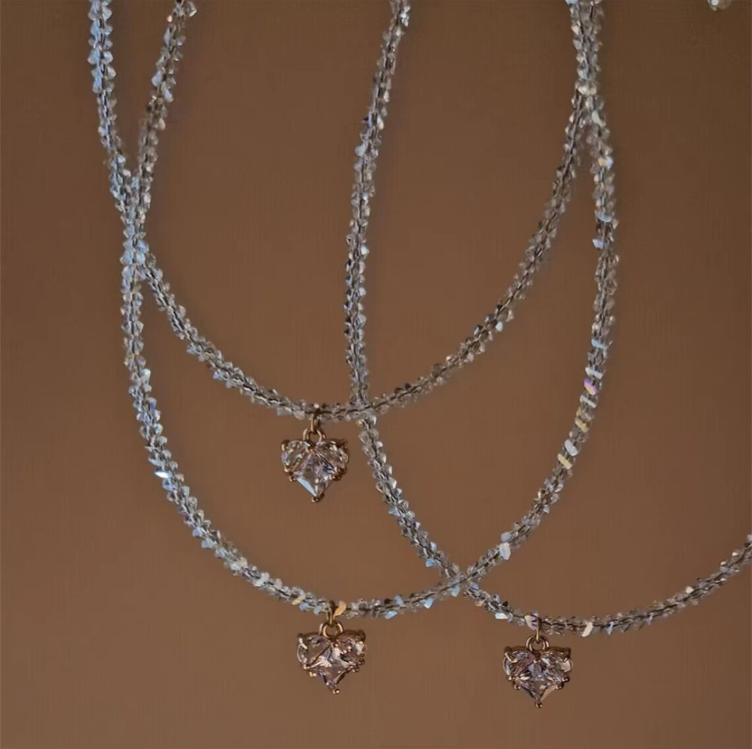 שרשרת לב חרוזים