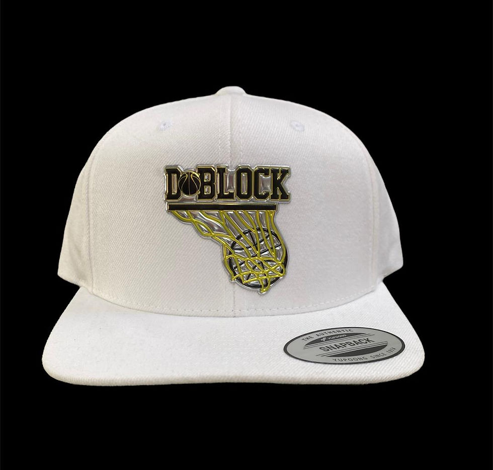 Flex Syle DBLOCK logo-white hat