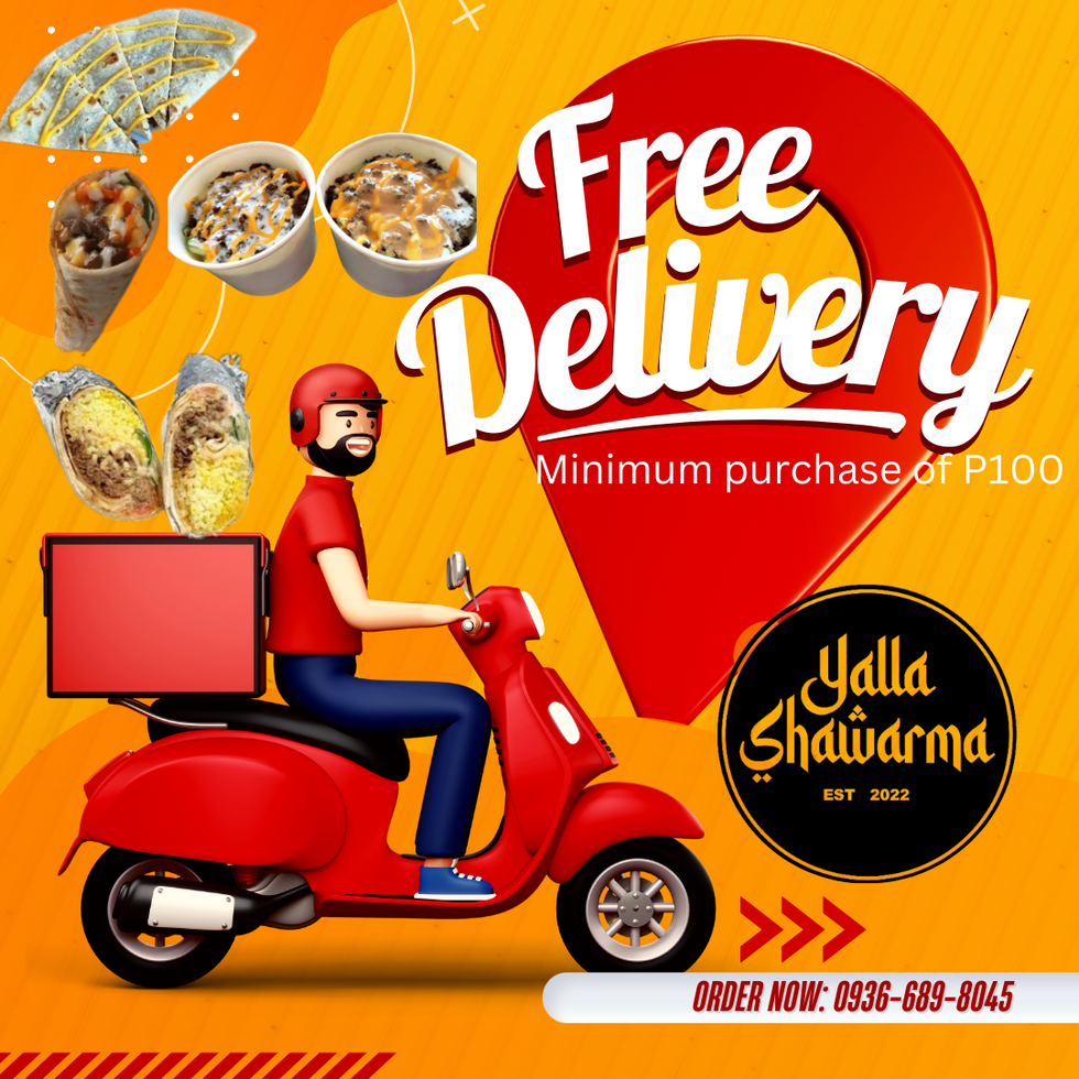 Free Delivery Yellow 3d Instagram Post