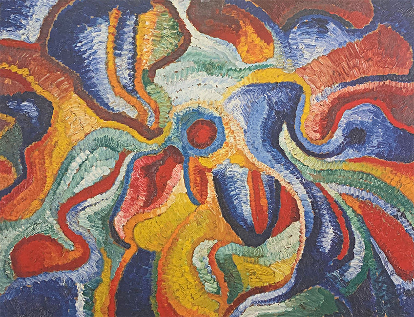 Wilhelm Morgner abstrakte Malerei expressionistische Farben deutscher Expressionismus