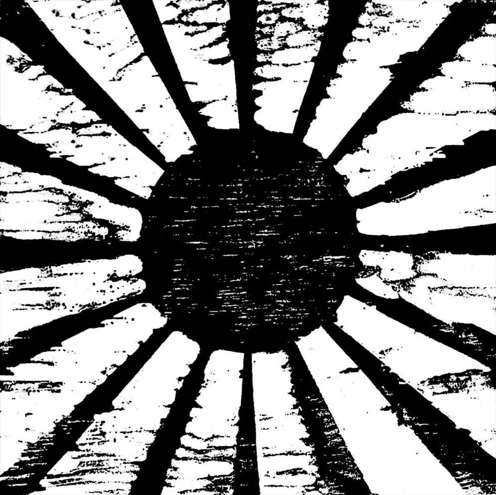 zeitgenössischer Holzschnitt einer Sonne