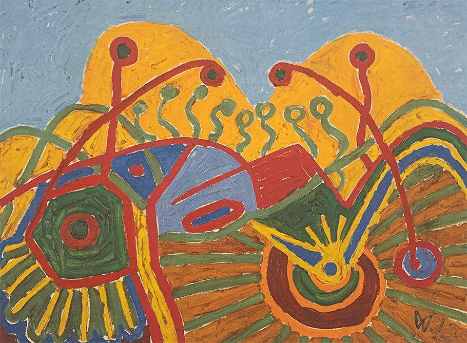 Wilhelm Morgner abstrakte Malerei expressionistische Farben deutscher Expressionismus Naturformen