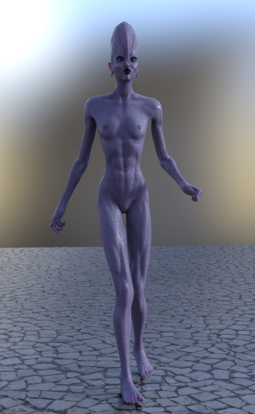 Grey Female Alien