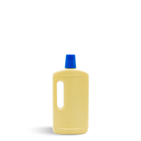 Embalagem de asa creme, com tampa azul escura da BS Plásticos