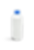 Embalagem redonda branca em PEAD de 1L com tampa azul