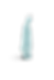 Estátua azul transparente. Virgem Maria com detalhes.