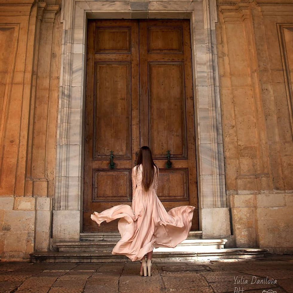 Thumbnail: Adele Long sleeved Slit maxi dress