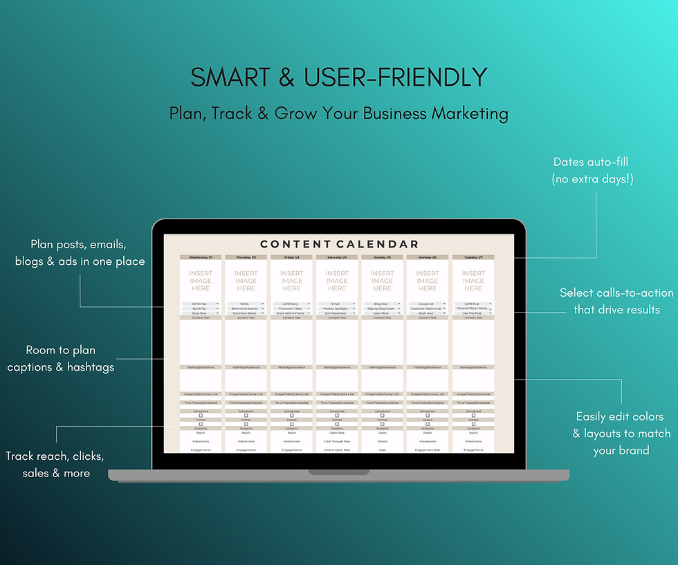 Thumbnail: All-in-One Small Business Marketing Planner / Content Calenda (Digital Download)