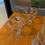 Thumbnail: 2 Libbey Frosted Gold Leaf Puddings
