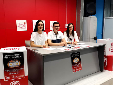 Las Juventudes Socialistas inician una campaña de concienciación contra la ludopatía juvenil bajo el