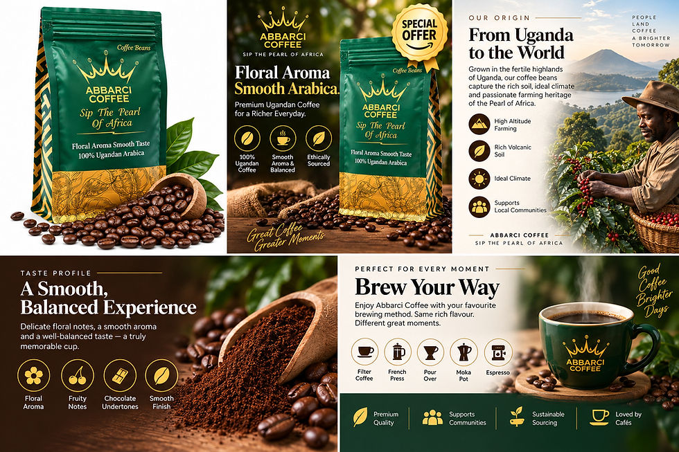 Thumbnail: 1kg ARABICA Floral Aroma Smooth Taste (Roasted Whole Beans)