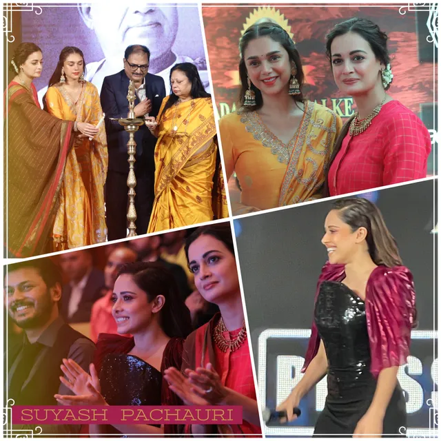 ADITI RAO HYDARI, DIA MIRZA AND NUSHRRATT BHARUCCHA AT THE OFFICIAL PRESS CONFERENCE OF DADASAHEB PHALKE INTERNATIONAL FILM FESTIVAL AWARDS 2024 artwork