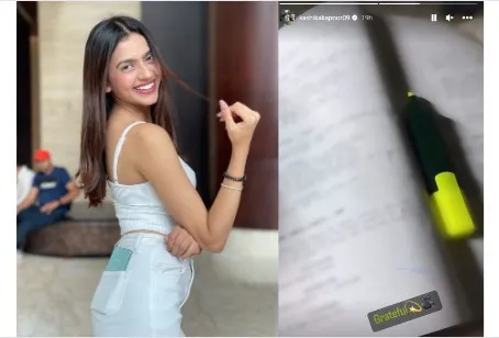 Article illustration: Debutant Kashika Kapoor lands another project in her kitty! Shares few deets and a glimpse of her…