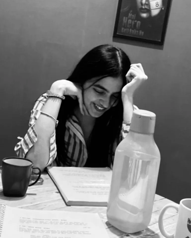 Article illustration: for actress Kashika Kapoor as she shares images from her workshop of Dir Prradip Khaiwar’s Debut…